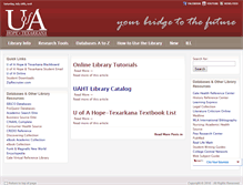 Tablet Screenshot of libraryweb.uacch.edu