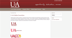 Desktop Screenshot of aaonline.uacch.edu